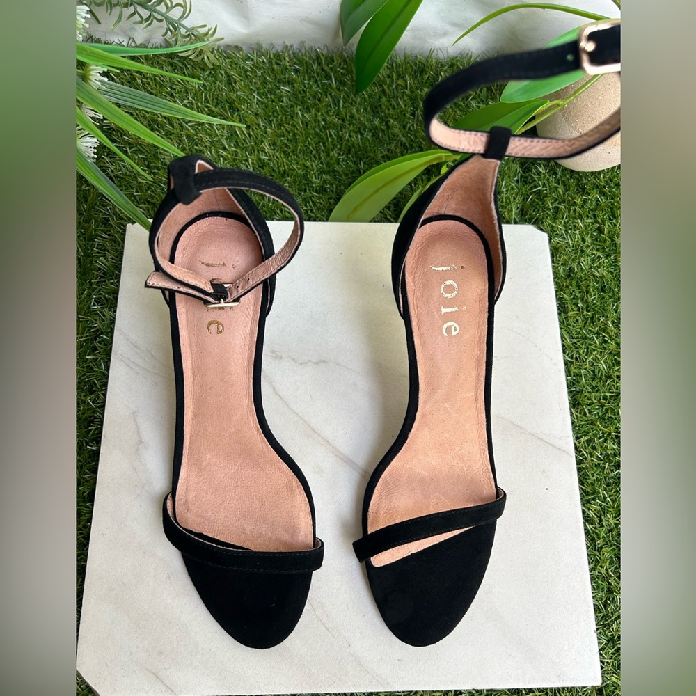 Joie Maisie Suede Sandal black women size 7.5 new no box - Picture 8 of 15